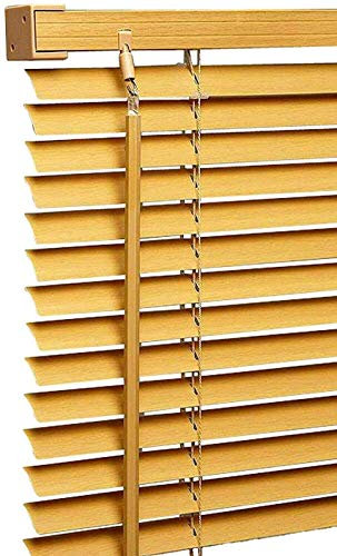 PVC Venetian Blind Blinds Easy Fit Curtains Trimmable Fittings Windows Treatment Shutters Twist Open Close Pay only 1 Flat shipping £3.99 for multiple buying (Teak, 90 W x 150 L)