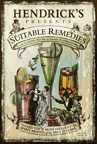 Hendrick's Gin Decor Signs 8x12 Inch Metal Tin Sign