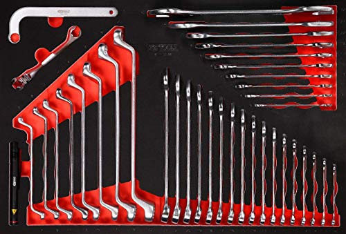 KS Tools 811.0038 Schraubenschlüssel-Satz in Schaumstoffeinlage, 38-tlg