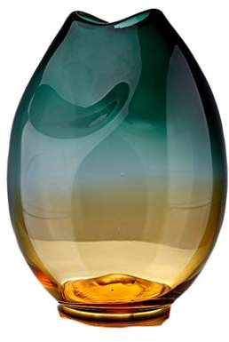 vase Simple en Verre Transparent Arrangement de Fleurs Eau Florale décoration de la Maison Salon décoration Ameublement (Size : Large 23.5 * 32cm)