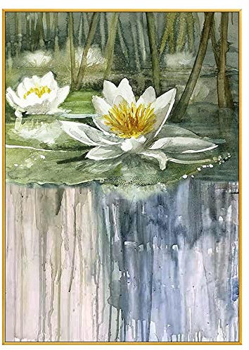 tymhrs Acrylbild,Dickes Strukturiertes Blumenölgemälde - Modernes Handgemaltes Abstraktes Klein