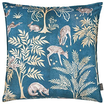Proflax Kissenhülle Mitteldecke Tischläufer Eden Waldtiere Farbe: Petrol (40 x 60 cm Kissenhülle)