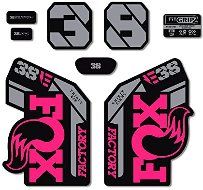 STAR SAM Aufkleber kompatibel mit E-Bike Fox 38 Heritage Collection 2021 (Rosa)