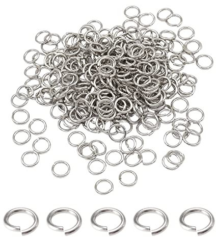 CWED Biegeringe Edelstahl 150 Stück Spaltringe Verbindungsringe Ösen Basteln DIY Schmuckherstellung Nickelfrei (3mm)