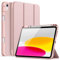 JETech Hülle für iPad (A16) 11./10. Generation (2025/2022) mit Stifthalter, Dünne Tablet Schutzhülle mit Weicher TPU Rückseite mit Auto Schlafen/Wachen (Roségold)