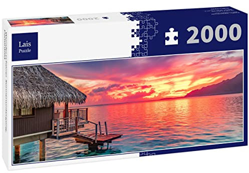 Lais Puzzle Wunderschöner Sonnenuntergang, Panorama 2000 Teile Panorama