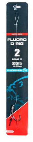 Generic Nash Fluoro D-Rig Größe 2 - T6369 - Fluorocarbon, Multi - Fisch Angelschnur - Angelrute - Fischereiangel