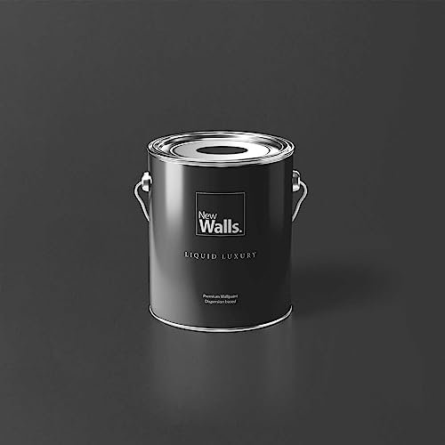 New Walls Premium Peinture murale noire Liquid Luxury émulsion d'intérieur - 2,5 L