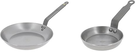 DE BUYER -5611.24 -poele a omelette mineral b element ø24cm & 5612.12 Poêleà blinis Minéral B Element