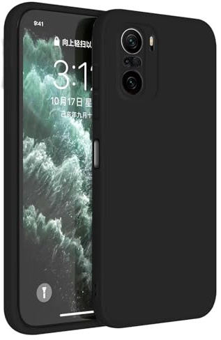 HAFFAN TPU Silicone Case Compatible with POCO F3 / POCO F3 5G / Xiaomi MI 11i (6.67 inches), Cover Holster Sleeve - Black