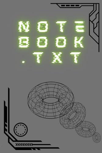 Notebook.txt: Cyber inspired graph paper 6in x 9in notebook 120 pages