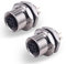 M12 4-Pin-Buchse weiblich Panel-Buchse A-Code-Sensor Panel Mount Connector Aktor zurück Panel-Buchse Elektrode Feld Montage IP67 wasserdicht Sensor Flansch Buchse Flansch weiblich 2PCS