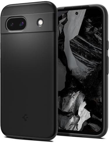 Spigen Thin Fit Hülle Kompatibel mit Google Pixel 8a -Schwarz
