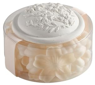 Boîte de pétales de savon parfumé blancs et nude - Parfum Rose