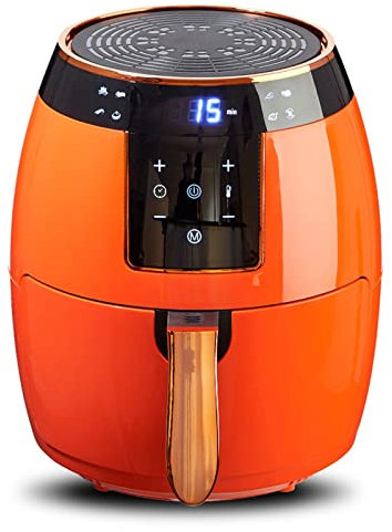 Horno de freidora de aire de 5.5qt, 97% de reducción de grasa, 1500W, cesta antiadherente, adecuada para 1-4 personas