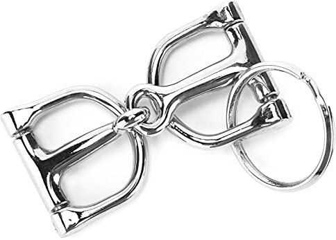 LUCKDANO Pferdetrense-Bit-Schlüsselanhänger ZineAlloy DRing Trense-Schlüsselanhänger für Autoschlüssel, Nagelknipser, 1 X Schlüsselanhänger