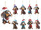 Dmnnlp 9 Stück Weihnachten Dackel AnhäNger, 2D Acryl WeihnachtsanhäNger, Lustig Weihnachtsbaumschmuck, Christbaumschmuck Dackel Für Weihnachtsbaum, Feiertag, Party Deko