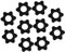 GLEAVI Hexagon Nut Accessories Weight Clips Barbell Locks Locking Clamps Dumbbell Nuts Bell Plate Clamp Plastic Material Versatile Fitness Gear