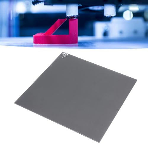Piattaforma di Stampante 3D Letto in Vetro, 350x350x4mm Stampante 3D Stampante Piastra Temperata Piatta in Vetro con Strato Protettivo per Modelli e Vari Materiali di Stampa