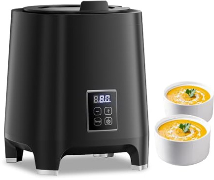 hzexun Commercial Soup Warmer, 10L Electric Large Soup Kettle Stainless Steel Insert Pot Keep Warm for Soup, Gravies, Stews,Cheese (Black)