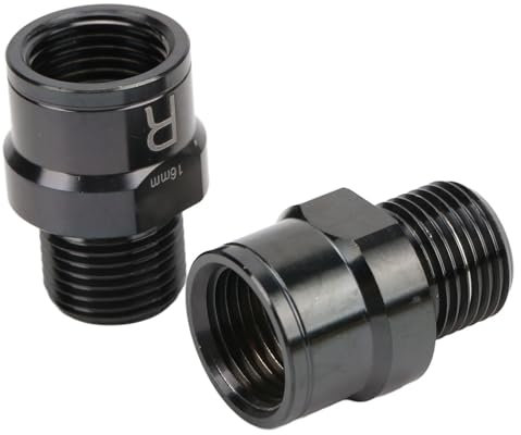 Fahrrad Pedal Extender Alloy Bike Pedal Extension Shef für Mountain Road Bike Gold (Black)