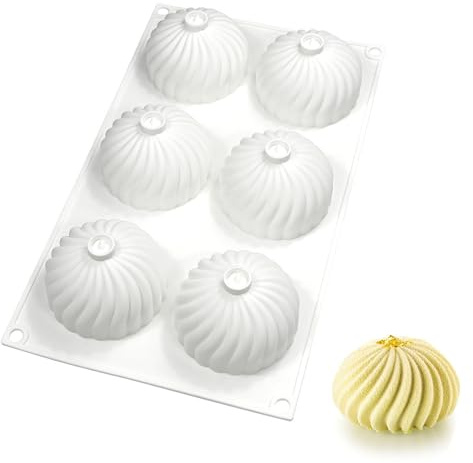 Hezhou 3D Silikon-Formen Geräte für die Kuchenverzierung Mousse-Form | Backwaren Desserts Form Kuchenform Silikonform Kuchen Schokoladenform Küche Backen Werkzeug für das Cupcake Backen