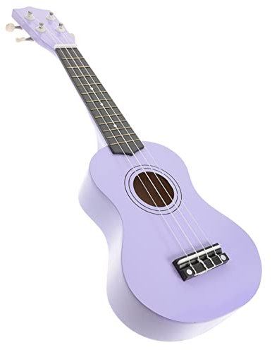 Supvox Farbige Holz-ukulele Junge Mädchen Musikinstrument Spielzeug Simulierte Gitarre Pädagogisches Lernspielzeug Für Junge Mädchen Ab Jahren Lila
