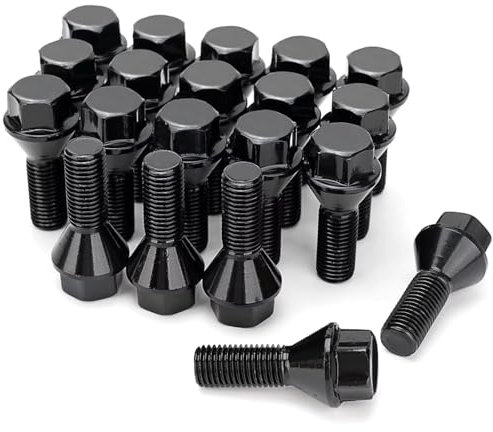 BASPHHH Felgenschraube Kompatibel mit FIAT für 500 2012 2013 2014 2015 2016 2017 M12x1.25 Radmuttern