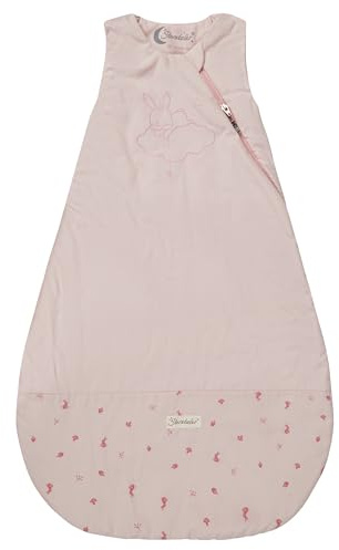 Sterntaler Schlafsack 100cm Hase Hanni - aus Polycotton mit Hydrocool-Futter - wattiert - Zwei-Wege-Reißverschluss & Kabelöffnung - 1,50 TOG - Baby & Kleinkind Mädchen, quarzrosa
