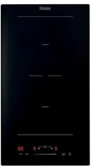 Haier Series 2 HAB32SC Placa de Inducción, 2 Zonas de Cocción, Ancho 30cm, Slider Central, Potencia de 3,6Kw, 9 niveles de potencia + Booster, Temporizador, Bloqueo Infantil, Negro