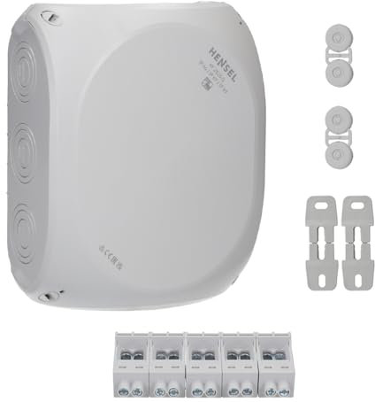 Hensel DK2525G Kabelabzweigkasten Feuchtraumdose IP 66/67/69 6-25 qmm 3phasig, 35 qmm 1phasig, 5 polig Klemme