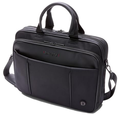 Davidts Business Aktentasche Flugumhänger Umhängetasche Laptop Netbook Tablet POLYSTER 41x31x12cm Schwarz 257 250 Bowatex