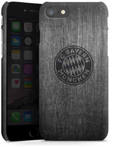 Premium Case kompatibel mit Apple iPhone 8 Smartphone Handyhülle Schutzhülle matt Metallic Look FCB FC Bayern München