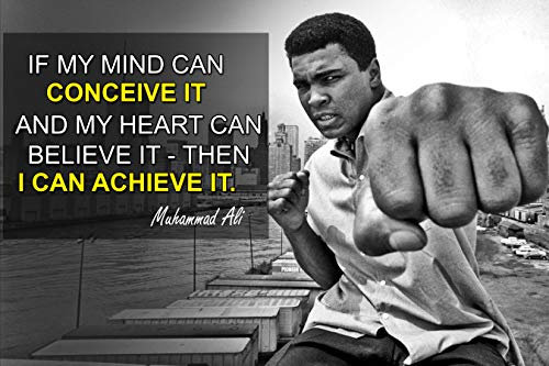 Muhammad Ali Poster Zitat Boxen Schwarze Geschichte Monat Poster Sport Zitate Dekorationen Wachstum Mindset Dekor Lernen Klassenzimmer Lehrer Dekoration Bildungsbedarf Schwarz Wandkunst P045