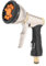 Topways® Expandable Garden Hose Spray Nozzle, 9-Way Multi Functional Heavy Duty Metal Spray Gun, Perfect for Garden, Watering Lawn, Car Washing, Cleaning, Pets Wash