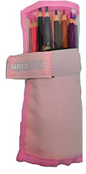 Astuccio Tinta Unita a Rotolo Completo Colore Rosa 40x19 cm