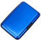 ELFISH Mini RFID-Aluminium-Kreditkartenetui Visitenkartenetui aus Metall für Herren und Damen (blau)