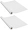 vidaXL 2X Láminas Autoadhesivas Muebles Papeles Ventana Pared Película Adhesiva Fácil Aplicación Extracción Decoración PVC Madera Blanca 500x90 cm