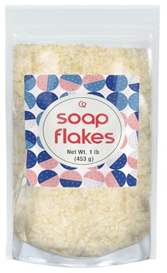 Quality Producer Direct Soap Flakes (1 lb) Gentle, Unscented, DIY Liquid & Powdered Homemade Laundry Detergent