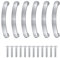 Dtoterul Möbelgriffe 96mm Lochabstand 6 Stück Küchengriffe Schrankgriffe Aluminium Schubladengriffe Möbelgriffe Silber Türgriffe Küche Moderne Stil Türgriffe Schrank Griffe Möbel,mit Schrauben
