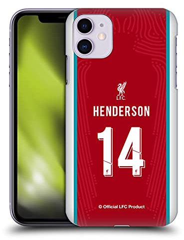Head Case Designs Offizielle Liverpool Football Club Jordan Henderson 2020/21 Spieler Home Gruppe 1 Harte Rueckseiten Handyhülle Hülle Huelle kompatibel mit Apple iPhone 11