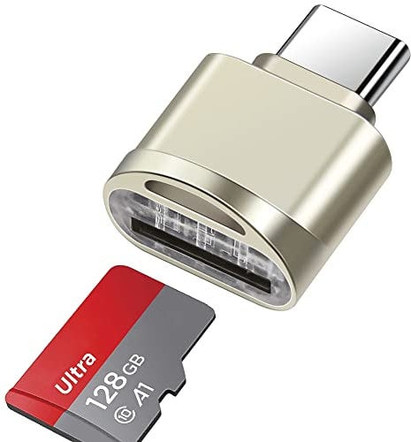 leizhan Speicherkartenleser, USB c Stick auf Micro SD/TF Kartenleser, Typ C OTG Speicherkartenleser Adapter für PC, Notebook, MacBook Air Pro, Galaxy, Huawei, Tablette