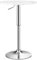 TANGZON Round Bar Table, Height Adjustable Marble Top Steel Counter Pub Desk, 360° Swivel Bistro Table for Kitchen, Restaurant and Cafe (1, White)