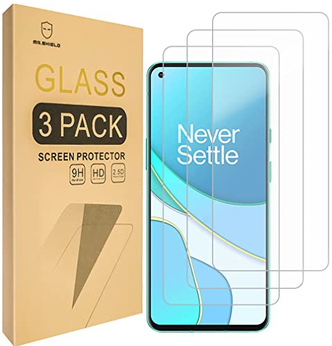 Mr.Shield Schutzfolie Kompatibel mit OnePlus 8T 5G / OnePlus 9R / Plus 5G / 8T+ [3 Stück] Schutzglas Schutzglasfolie 9H Härte, HD Klare Displayschutzfolie