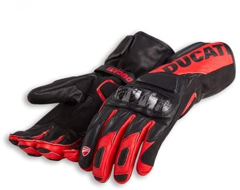 Ducati Performance C3 Handschuhe aus Leder schwarz/rot Größe XL