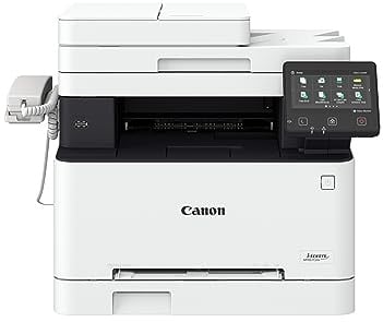 Canon i-SENSYS MF657Cdw Wireless Colour All-in-1 Laser Printer - A4, Print, Copy, Scan, Fax - 21 ppm print speed, LCD Touch Screen - Wi-Fi Connectivity, Scan to Cloud - Office Printer