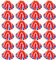 Quickdraw Packung 24 Mini Union Jack Melone Hut Plastik Kostüm König Charles Krönung Party Vorräte