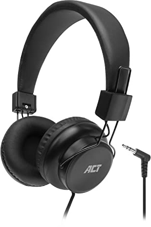 ACT Faltbarer Kopfhörer mit Kabel, 3,5mm, On Ear, Nylon 1,5m – AC9300 | inkl. 12V 2A Netzteil für 3,5 Laufwerke, USB 3.2, unterstützt UASP