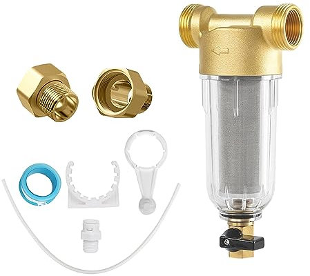 Jackfru Filtro acqua riutilizzabile Spin Down Sedimento filtro acqua prefiltro acqua filtro sedimentario per tubo acqua pozzo (1/2)
