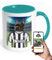 Personalised Football Mug with Pet Portrait - Handmade from Your Dog's Photo, Choose Any Team